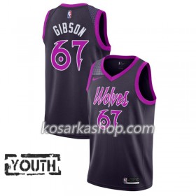 Dres Minnesota Timberwolves Taj Gibson 67 Nike 2018-19 City Edition Ljubičasta Swingman - Dječji